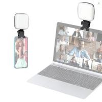 ราคา Clip on LED เติมแสงสําหรับโทรศัพท์ Selfie Light Conference Video Light 2500K 9000K หรี่แสงได้เปลี่ยนแบตเตอรี่ในตัวสําหรับ iPhone 15 14 13 12 Android โทรศัพท์ Video Conference Vlog Li (42350702443)
