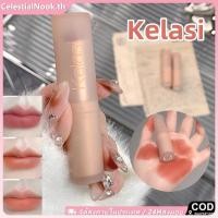 ราคา ลิปสติก Kelasi ลิปสติกเนื้อกำมะหยี่ Air Mist ช่วยเพิ่มสีสันให้ริมฝีปาก ติดทนนาน ลิปทินท์เนื้อแมตต์นุ่มละมุน เม็ดสีแน่น สีนู้ด มอบความชุ่มชื้น CelestialNook (28390302439)