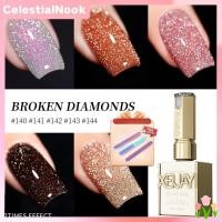 ราคา ซื้อ 1 แถม 1 ฟรี Xi Jia Yi 2025 Internet Celebrity Flashing Laser Bright Pastel Broken Diamond Nail Salon Whitening Color CelestialNook (23465264774)