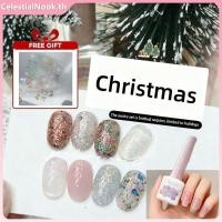 ราคา ของขวัญฟรี กาวติดเล็บ Yanling Jingle Bells Series Edelweiss กาวติดเล็บวันหยุดคริสต์มาส กากเพชรสีเขียว กาวติดเล็บ JadeNest CelestialNook (44423573830)