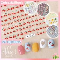 ราคา สติ๊กเกอร์ติดเล็บ Aha สติ๊กเกอร์ติดเล็บแบบกาวติดเล็บ สีเขียว มะนาว ส้ม เกรปฟรุต เชอร์รี่ ผลไม้ สติ๊กเกอร์ตกแต่งเล็บ 20 แบบ CelestialNook (43754118616)