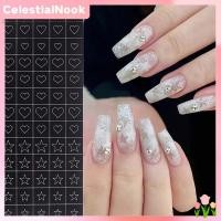 ราคา สติ๊กเกอร์เพ้นท์เล็บแบบสเปรย์ 5 ชิ้น ลายผีเสื้อ ดาว เกล็ดหิมะ แบบเจาะกลวง CelestialNook (27486276197)