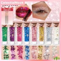 ราคา ซื้อ 1 แถม 1 ฟรี 8 สี Julystar Mermaid Scales Gel Sequin Eyeshadow Face Lip Colorful Body Polarized Stage Sequin Eyeshadow CelestialNook (41500936081)