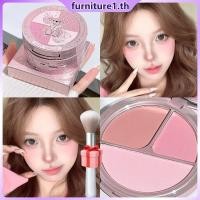 ราคา ของขวัญฟรี พาเลทบลัช Art Value 3 สี ทาได้ง่าย โทนสีนู้ดแมตต์ กลมกลืน บลัชออนสีธรรมชาติ JadeNest Furn1 (42473304094)