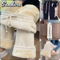 ราคา กางเกงขาปล่องผู้หญิงแบบเกาหลีเอวสูง ทำจากขนแกะกํามะหยี่และผ้าลูกฟูก สไตล์ฤดูหนาว สีทึบ สำหรับอากาศเย็น (25046536504)