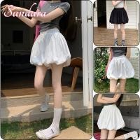 ราคา กางเกงขาสั้นเอวสูง สีขาวเมฆ มีลวดลายดอกไม้ สำหรับผู้หญิง สไตล์ฤดูร้อน (29888390093)