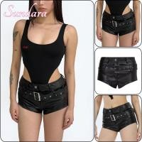 ราคา กางเกงขาสั้นหนังเอวสูงทรงสลิม สไตล์อเมริกัน สำหรับสวมใส่ในโอกาสต่างๆ (28089169347)