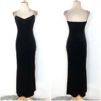 ราคา สายเดี่ยวผ้าผิวกำมะหยี่ สีดำ (43615195971)