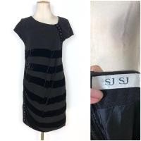 ราคา SJ SJ เดรสสีดำแถบกำมะหยี่ (41303267920)