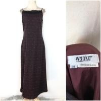 ราคา Wanko สายเดี่ยวผ้าญี่ปุ่น สีน้ำตาลแดง (42525927698)