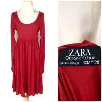 ราคา Zara ชุดเดรสผ้ายืด สีแดงสด (42775538644)