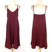 ราคา สายเดี่ยวสีแดงเลือดหมู กระโปรงกลีบ (41717233991)