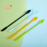 ราคา WillBesugarT ไม้พายซิลิโคน สองหัว ยาว สําหรับปาดแยม เครื่องสําอาง ครีม แต่งหน้า (22058190028)