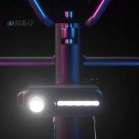 ราคา N amp U LED ไฟติดจักรยานสีแดงและสีฟ้า พร้อมคลิป USB ชาร์จ แสงกระพริบ เพิ่มความปลอดภัยสำหรับหมวกกันน็อกและไฟท้ายจักรยาน (47300427827)