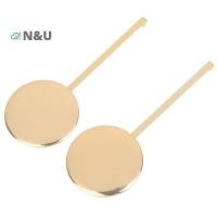 ราคา N U High gloss gold swing movement ลูกตุ้มโลหะควอตซ์นาฬิกาติดผนังอุปกรณ์เสริมลูกตุ้ม (49101150194)