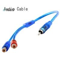 ราคา N U Portable Car MP3 RCA 1 Male to 2 Female Y Splitter Cable Adapter Cord (44650716307)