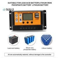 ราคา N U LCD Solar Controller 12 V 24 V 30A 20A 10A Solar Charge Regulator PWM แบตเตอรี่จอแสดงผล LCD Dual USB 5V 2 5A เอาต์พุต MOS (29993524452)