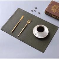 ราคา จานรองอาหารที่กันน้ำได้วัสดุPUทองแผ่นรองจานขอบแผ่น (50300856713)