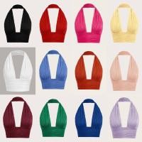 ราคา ครอปคล้องคอสีพื้นโชว์หลัง ผ้ามีดีเทล สวยปังค่าา สีจุกๆ เก็บให้หมดเลยแม่มมม่ (15096810409)