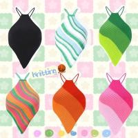 ราคา Knitting Top เสื้อไหมพรมถักสามเหลี่ยม สายไขว้โชว์ละมุนนน (23734942668)