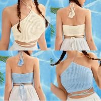 ราคา เสื้อไหมพรมถัก คล้องคอ พันเอว แต่งพู่ๆ ทำมาสองสีจ้าาา (22719719765)