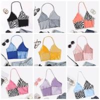 ราคา 2แบบ2สไตล์เสื้อคล้องคอโชว์หลังสีทูโทน (12204008118)