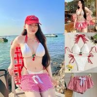 ราคา Cherry Biki ทูพีชสีขาว ชมพู เหลือง แต่งน้องเชอรี่ กางเกง ขายแยกนะคะ (28868839134)