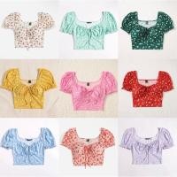 ราคา ครอปแขนตุ๊กตาลายดอกไม้น่ารัก (20069349982)