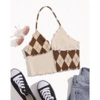 ราคา ครอปคล้องคอ สีทูโทนผ้าไหมพรม (8890652766)