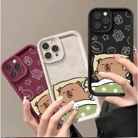 ราคา Sleep Capybara สําหรับ Samsung Galaxy A16 A06 A32 A22 J8 2018 J7 Prime J4 J6 Plus Prime A01 A10 A02 A70 A70S J7 Core A35 A55 A13 5G Matte Soft J810 (41814456106)