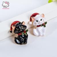 ราคา เข็มกลัดคริสต์มาสVintageสัตว์แมวน่ารัก เพิ่มความน่ารักให้เสื้อผ้า (53501047357)