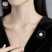 ราคา Camellia Pearl เข็มกลัดสไตล์mourning แบบจุ่มโลหะ สไตล์หรูหราจากฝรั่งเศส เหมาะสำหรับประดับกระเป๋าและผ้าพันคอ (44500343378)