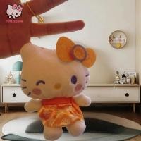 ราคา trysingoin 1 2 PCS น่ารักหวาน Sanrio สีส้ม Hello Kitty ตุ๊กตาตุ๊กตาของเล่นพวงกุญแจกระเป๋าจี้ Girly KT กระเป๋าเป้สะพายหลังเครื่องประดับของขวัญพวงกุญแจ TH (40922333002)