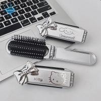 ราคา strysingoin หวีผมพับได้หวีนวดหนังศีรษะพร้อมกระจกแบบพกพาแปรงผมหยิกเปียกร้านทําผมเครื่องมือจัดแต่งทรงผมของขวัญการ์ตูน DIY TH (28517054838)