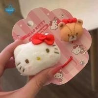 ราคา trysingoin Sanrio Kawaii Hello Kitty All Matchหัวเชือกการ์ตูนหวานตุ๊กตาหมีเชือกผมผมหางม้าสูงอุปกรณ์เสริมผมสาวของขวัญTH (27769658749)