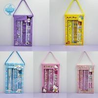 ราคา strysingoin Sanrio ชุดเครื่องเขียน Hello Kitty Cinnamoroll Kuromi การ์ตูนดินสอไม้บรรทัดยางกบเหลาดินสอนักเรียน Supplie ชุดเครื่องเขียน TH (26312331810)