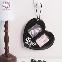 ราคา trysingoin Love Heart Idol Photo Sleeves Pendant Card Holder Photocards Film Protector Photo Pocket TH (29829848718)