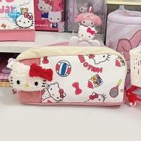 ราคา trysingoin การ์ตูน Sanrio อะนิเมะปากกาน่ารัก Hello Kitty พิมพ์เครื่องเขียนเก็บกระเป๋าขนาดใหญ่ความจุนักเรียนกล่องดินสอของขวัญวันเกิด TH (29068288932)