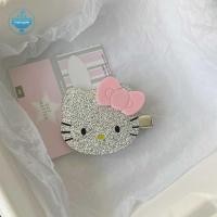 ราคา strysingoin Shiny Sanrio Hello Kitty กิ๊บติดผม Kawaii สาวการ์ตูนอุปกรณ์เสริมผมลูกแมวโบว์ผม Pin Bangs คลิปของขวัญ TH (26206562156)