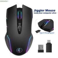 ราคา SIOOKIRU เมาส์ไร้สาย 2 4G USB Type C Jiggler โหมดเมาส์แบบมีสาย เรืองแสง LED Backlit ชาร์จการออกแบบตามหลักสรีรศาสตร์ Optical เมาส์ไร้สาย Office Home (42824683463)