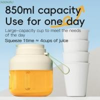 ราคา SIOOKIRU ถังคั้นน้ําผลไม้แบบพกพา 850ml เครื่องปั่นคั้นน้ําผลไม้ไฟฟ้าความจุขนาดใหญ่ มัลติฟังก์ชั่น USB ชาร์จพร้อมถ้วยกีฬาไร้สายผักผลไม้เครื่องปั่นครัวใช้ (25647431096)