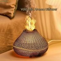 ราคา SIOOKIRU Volcanic Aroma Diffuser จําลองเปลวไฟ 160ml ความจุ Volcanic Aromatherapy Humidifier Night Light Oil ฟังก์ชั่นพร้อมเวลาแสง 7 สี Off Air Humidifier (50700757435)