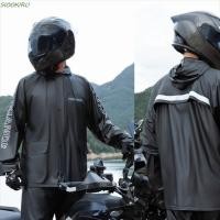 ราคา SIOOKIRU แยกเสื้อกันฝน กันน้ําหนักกันฝนเสื้อกันฝนรถจักรยานยนต์ เสื้อกันฝนผู้ชาย PVC หนาแบบพกพาเสื้อกันฝนรถจักรยานยนต์ชุด Takeaway แรงงาน (57350943087)