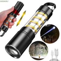 ราคา SIOOKIRU ไฟฉาย LED COB ไฟไฟฉาย LED แบบชาร์จไฟได้ USB แบบพกพา ไฟฉายพวงกุญแจกลางแจ้งมัลติฟังก์ชั่นล็อคระยะไกล XPE ไฟฉายสว่างผจญภัยกลางแจ้ง (54300322726)