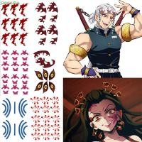 ราคา SIOOKIRU ชั่วคราว Tattoo สติกเกอร์ Kamado Tanjiro Nezuko อะนิเมะการ์ตูน Kimetsu ไม่มี Yaiba Tattoo Decals Body แขน Tatouage Temporaire เด็กคอสเพลย์ปลอม Tattoo (52900101270)