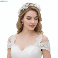 ราคา ที่คาดผมถ่ายภาพ ซิโอโอโอคุ ผ้าโพกศีรษะเจ้าสาวสีขาวเครื่องประดับผมสไตล์เกาหลีดอกไม้ป่าเครื่องประดับผมแต่งงานผู้หญิง (52051043269)
