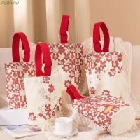 ราคา SIOOKIRU ผ้าซองจดหมายสีแดง เทศกาลฤดูใบไม้ผลิมือถือถุงขนมแต่งงาน ดอกไม้ HongBao ดั้งเดิมคําอวยพรปีใหม่กระเป๋าเงินวันเกิด (48051063236)