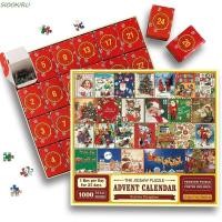 ราคา SIOOKIRU 24 วันปฏิทินนับถอยหลัง การ์ตูนคริสต์มาสคริสต์มาสจุติปฏิทินปริศนา 1000 ชิ้นปริศนา 24 กล่องกล่องปฏิทิน Santa Claus ปริศนา Merry Christmas (47750309320)