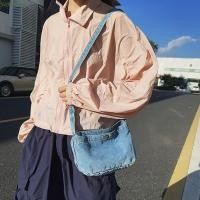 ราคา SIOOKIRU กระเป๋าสะพายยีนส์ สายปรับได้ ซิปคาวบอย Hobo กระเป๋า กระเป๋า Messenger ความจุขนาดใหญ่สไตล์เกาหลีผ้าสีฟ้ากระเป๋าสะพายข้างโรงเรียน (50751016937)