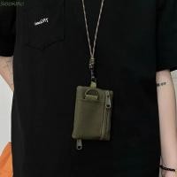 ราคา ซิโอโอโอโอคุ ห้อยคอกระเป๋าใส่เหรียญ ลําลองไนล่อนฟอร์ดผ้ามินิกระเป๋าสตางค์ สะดวกสแควร์ซิปที่มีเชือกเส้นเล็กผู้ถือบัตรขนาดเล็กผู (49400239871)